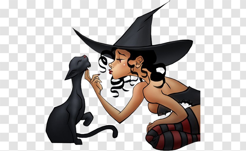Witchcraft Halloween Happiness - Cartoon - Witch Transparent PNG