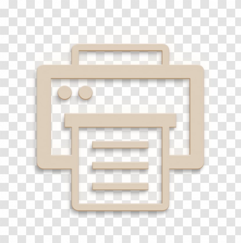 Office Icon Paper Print - Rectangle - Symbol Logo Transparent PNG