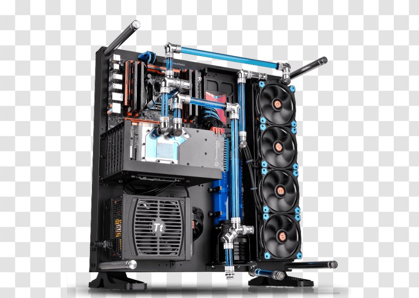 Computer Cases & Housings Power Supply Unit Thermaltake Commander MS-I - Machine - Cooling Tower Transparent PNG