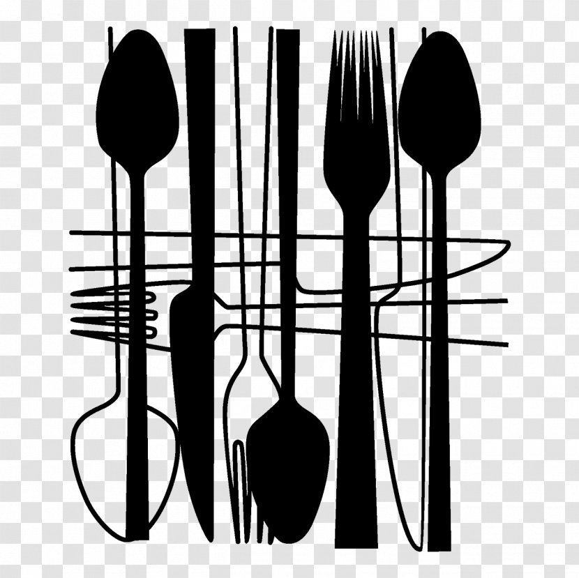 Cutlery Spoon Kitchen Sticker Fork - Airdry Vector Transparent PNG