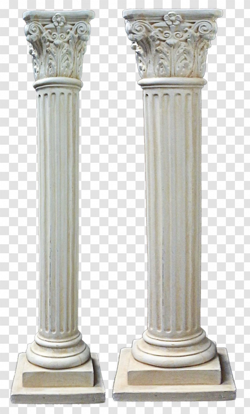 Column Classical Order Ionic - Stone Carving - PILLAR Transparent PNG