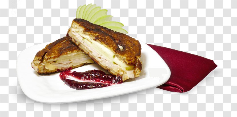 Monte Cristo Sandwich Recipe Cinnamon Roll Breakfast - Kale Burger Transparent PNG