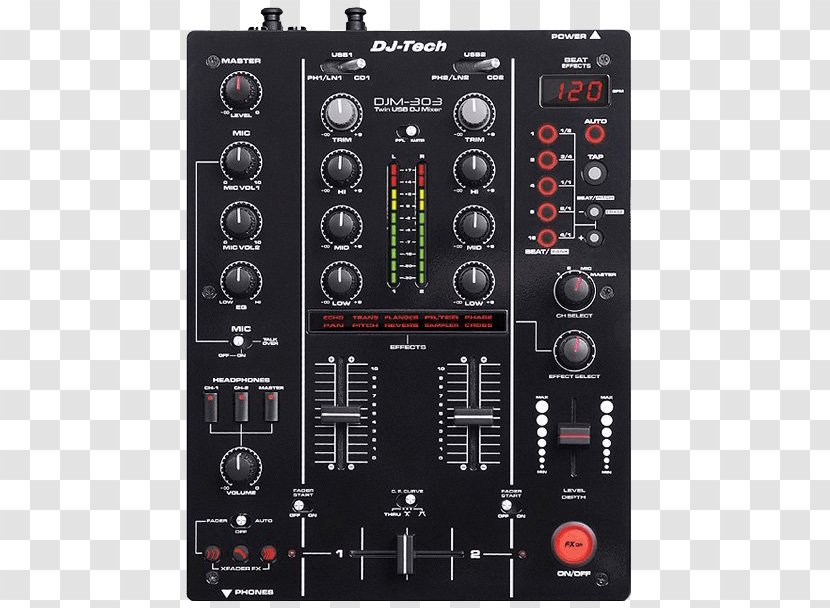 Audio Mixers Disc Jockey DJ Mixer DJM Controller - Dj - Speakers Transparent PNG