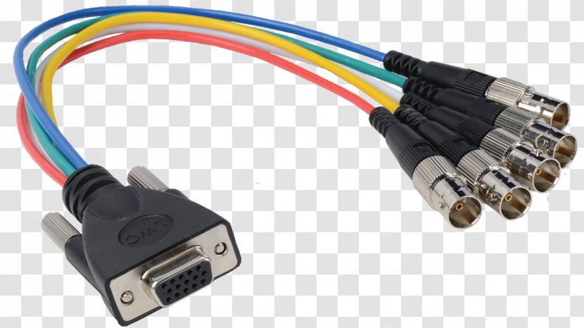 Serial Cable BNC Connector VGA Electrical Network Cables - Computer Transparent PNG