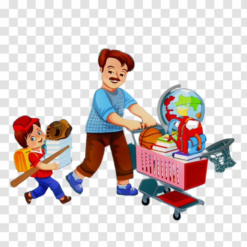 Cartoon Playset Clip Art Toy Play - Sharing Fictional Character Transparent PNG