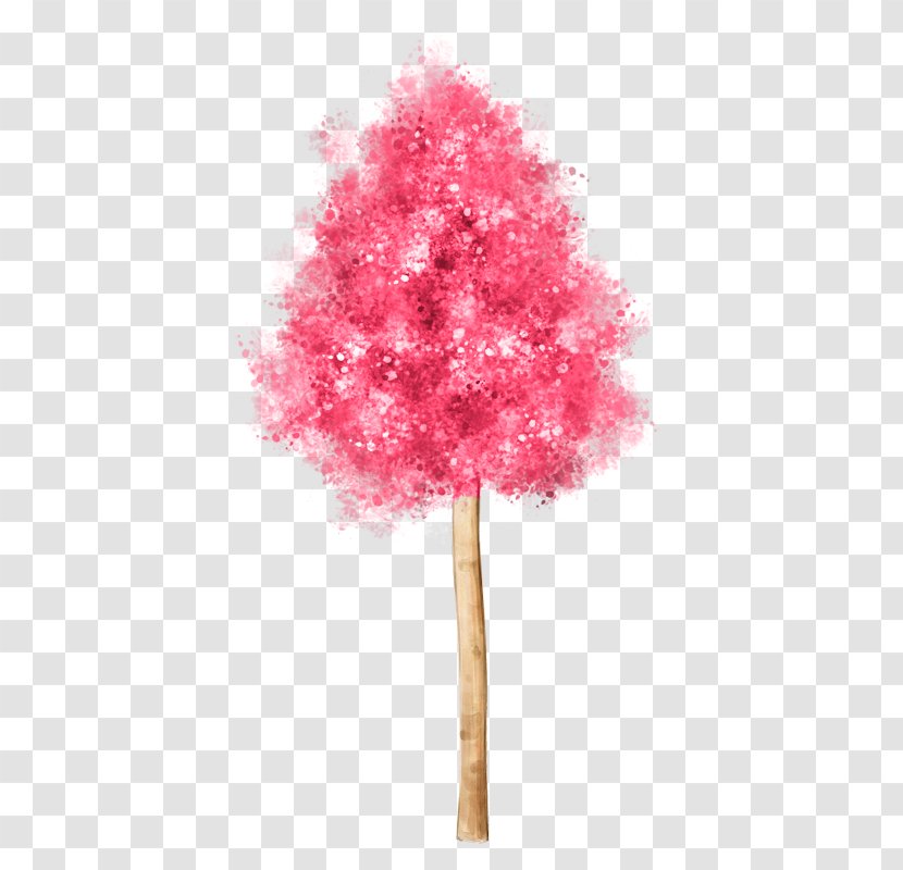 Paper Tree Clip Art - Pink Cherry Transparent PNG