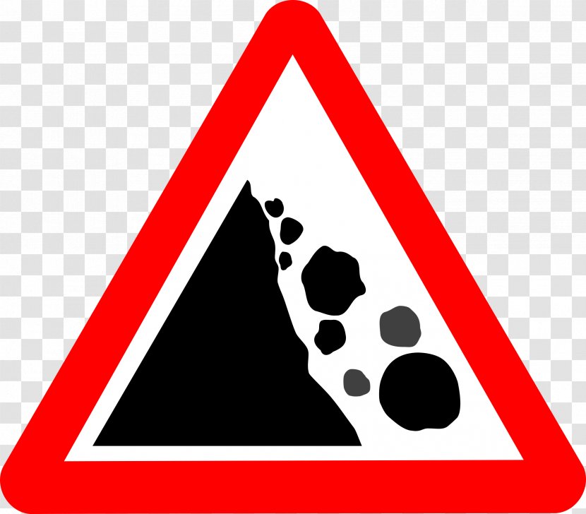 The Highway Code Traffic Sign Road Warning - Falling Transparent PNG