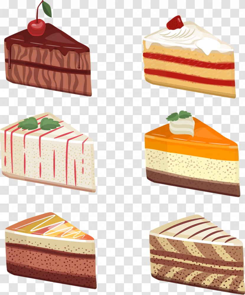 Red Velvet Cake Birthday Cupcake - Food - 6 Vector Painted Mousse Transparent PNG