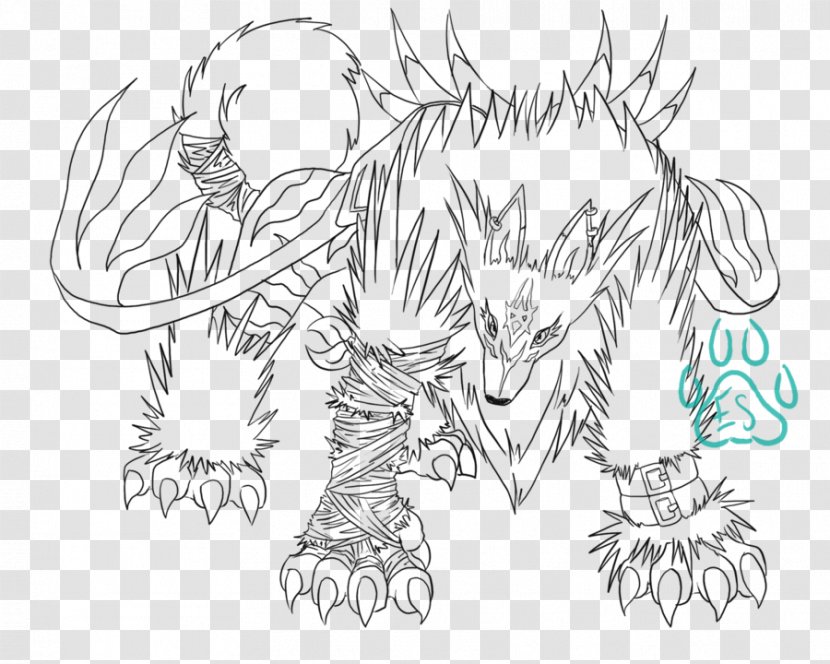 Gaomon Digimon Character White Sketch - Tree - Bubbles Coloring Pages Transparent PNG