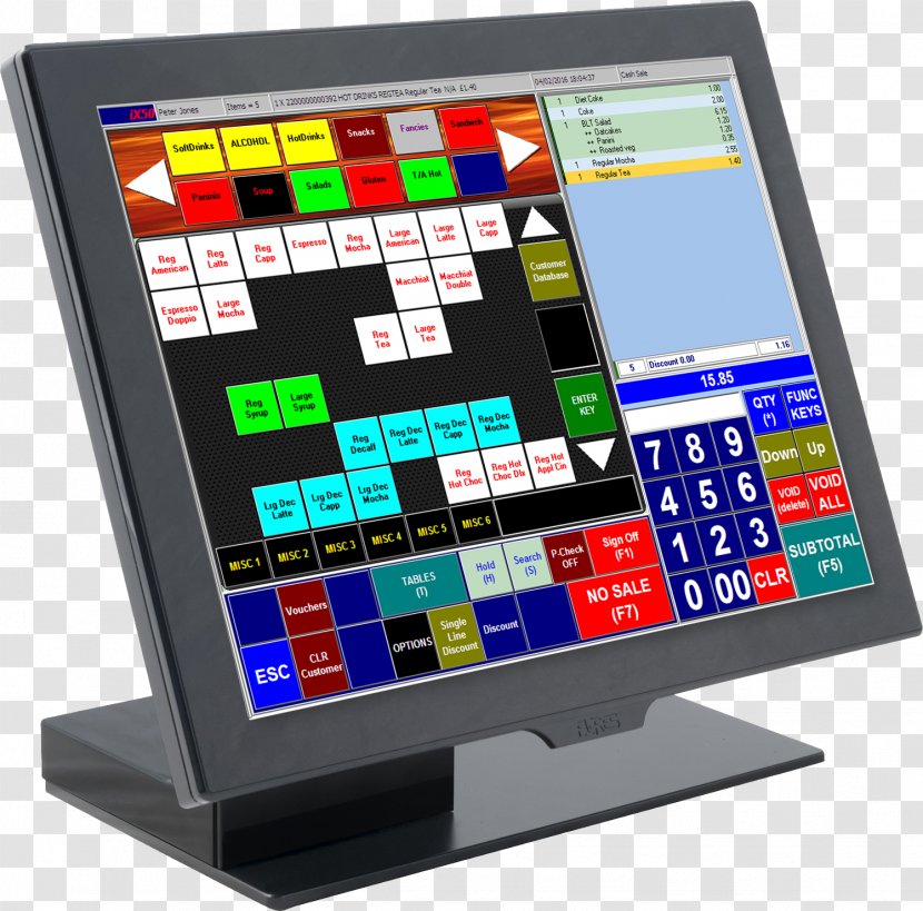Computer Software Point Of Sale Monitors Retail - System Transparent PNG