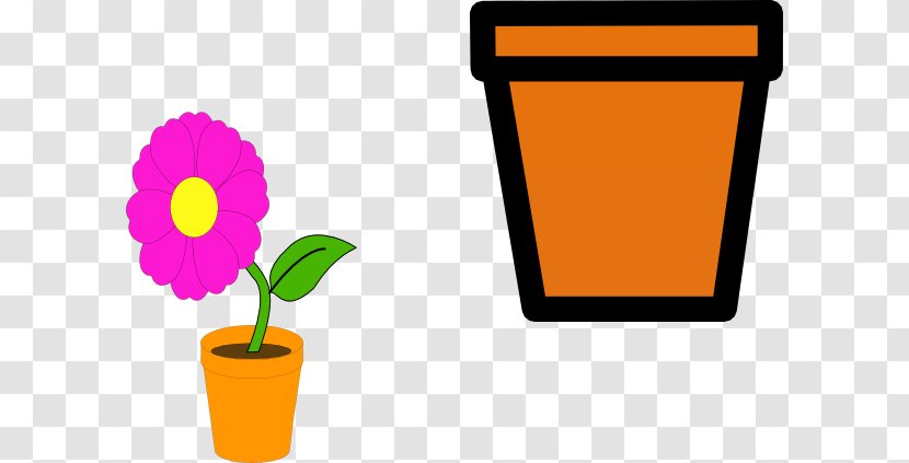 Flowerpot Cartoon Clip Art - Plant - Flower Pot Outline Transparent PNG