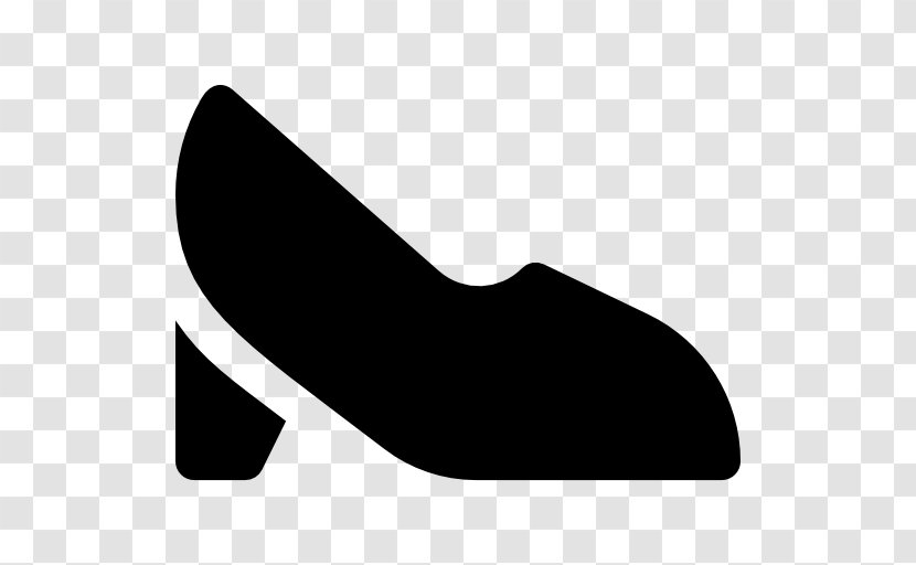 Line Angle Shoe Clip Art - Black M Transparent PNG