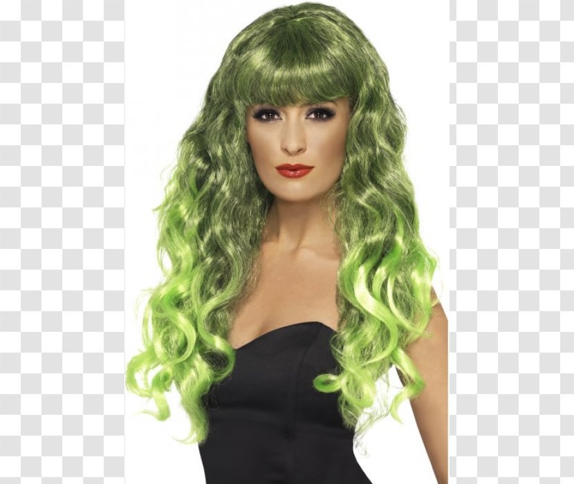 Wig Costume Smiffys Bangs Siren - Headgear - Bazinga Transparent PNG