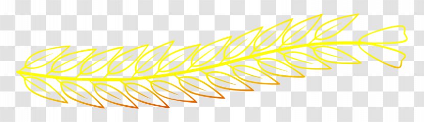 Angle Line Feather Yellow Product Design Transparent PNG