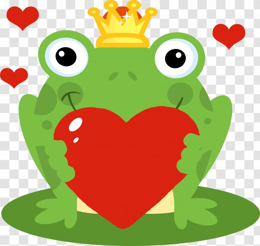The Frog Prince Vector Graphics Stock Photography Royalty-free Image - Frame - Cute With Heart Transparent PNG