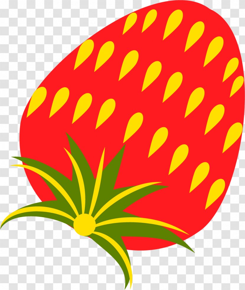 Aedmaasikas Clip Art - Flower - Hand Painted Red Strawberry Transparent PNG