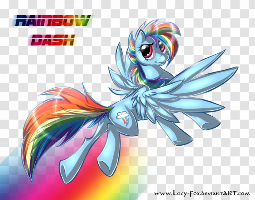 Rainbow Dash Graphic Design Butterfly - Wing Transparent PNG