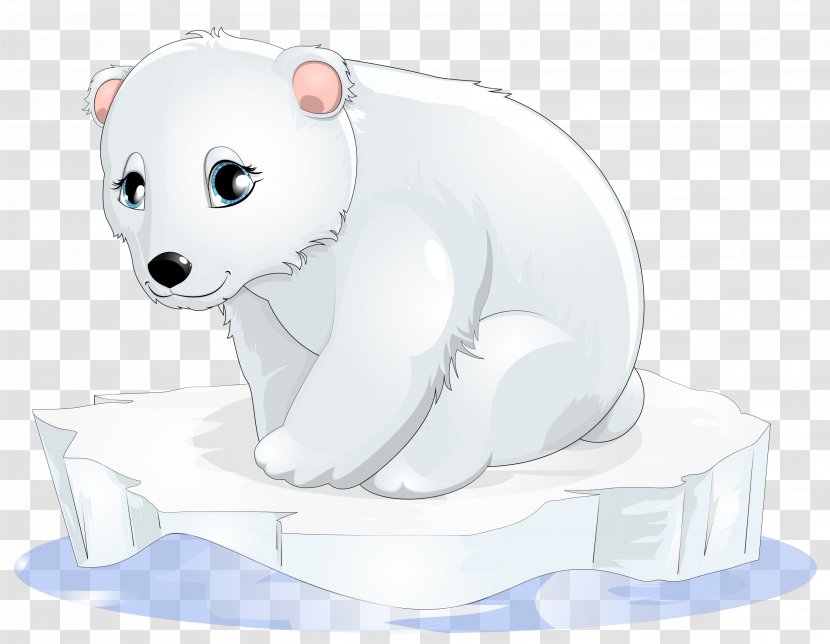 Polar Bear Cartoon Clip Art - Drawing - Transparent Clipart Transparent PNG