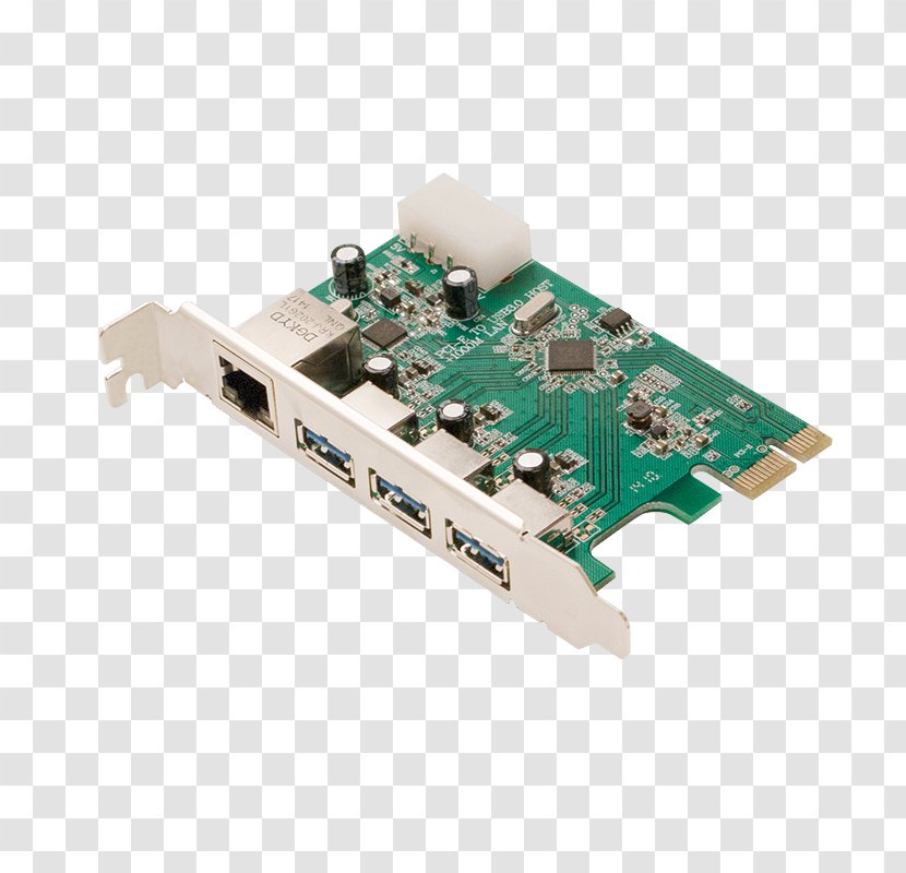 Conventional PCI Express Expansion Card Computer Port IEEE 1394 - Ethernet - Usb 30 Transparent PNG