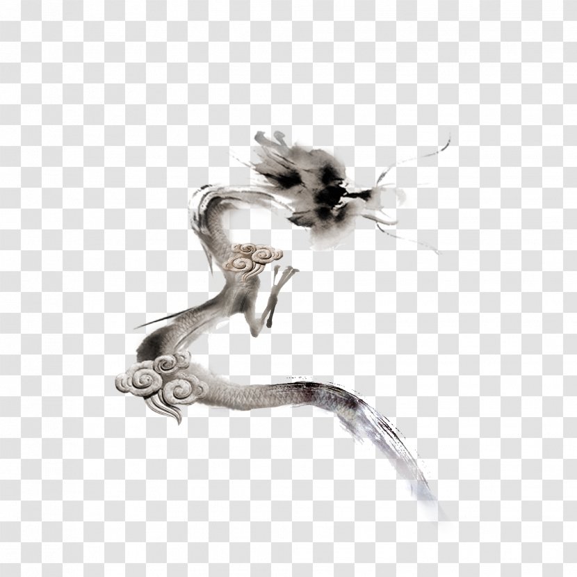 China Chinese Dragon - Ink Transparent PNG