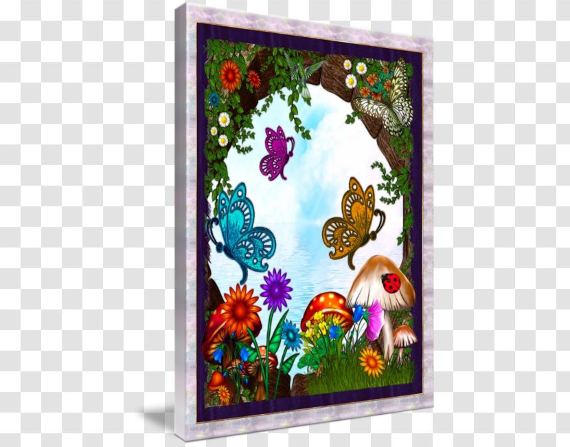 Gardening Butterfly Shed Window - Garden - Fantasy Transparent PNG