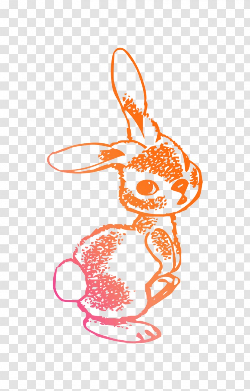 Vector Graphics Stock Photography Illustration Rabbit Clip Art - Hare - Orange Transparent PNG