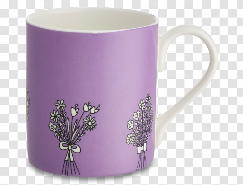 Mug Ceramic Cup Purple - Lilac - Chinese Bones Transparent PNG