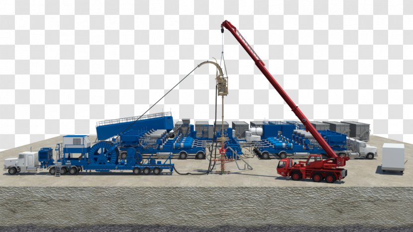 Hydraulic Fracturing Coiled Tubing Heavy Machinery Schlumberger Halliburton - Annular Luminous Efficiency Transparent PNG