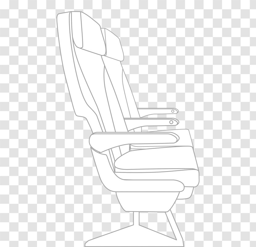 Office & Desk Chairs Table Thumb Line Art - Silhouette Transparent PNG