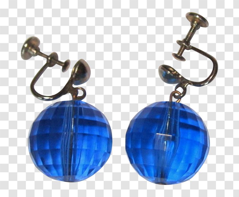 Earring Gemstone Cobalt Blue Body Jewellery - Jewelry Making Transparent PNG