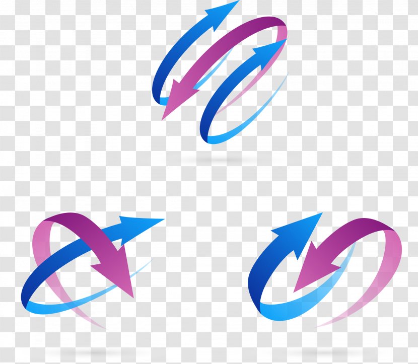 Arrow Logo Curve Spiral - Dynamic Transparent PNG
