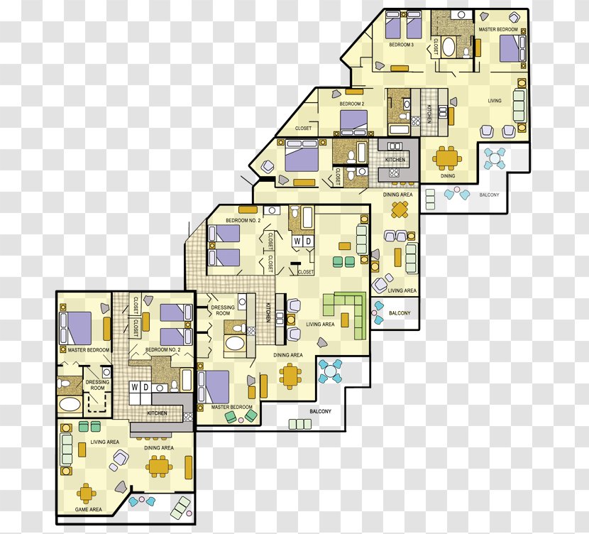Floor Plan Residential Area Line - Design Transparent PNG