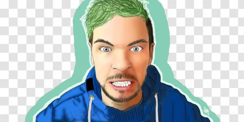 Jacksepticeye Drawing Beard Microphone - Angry Wolf Face Transparent PNG