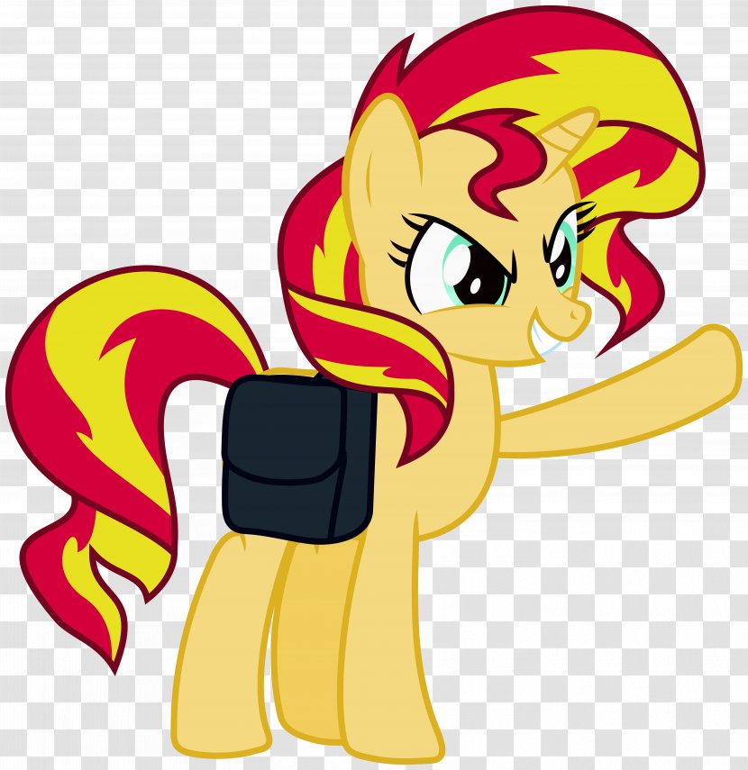 Sunset Shimmer Pony Rainbow Dash - Silhouette - Shimmering Transparent PNG