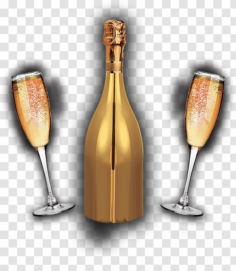 White Wine Champagne Glass Prosecco - Bottle - Tumblers Transparent PNG