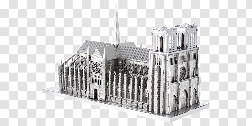 Notre-Dame De Paris Cathedral Gotická Katedrála Metal Building - Facade - Notre Dame Transparent PNG