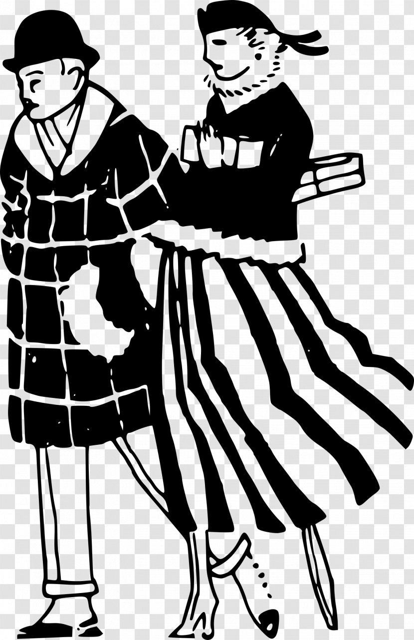 Clip Art - Dress - Fighting Couple Transparent PNG
