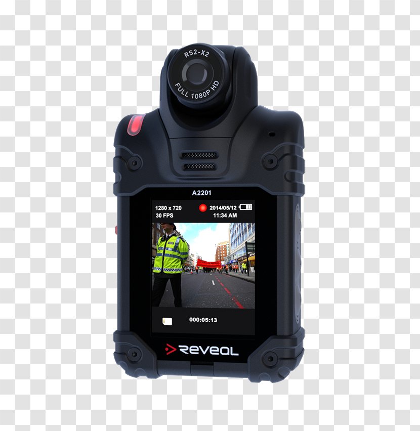 Body Worn Video Camera Lens Cameras Police - Hardware Transparent PNG