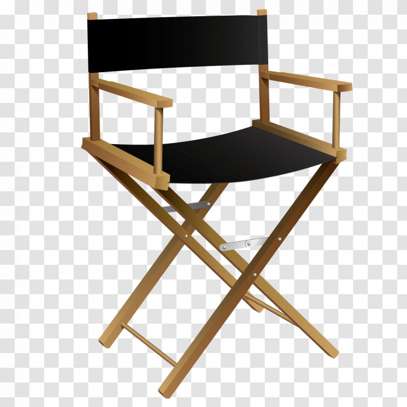 Directors Chair Royalty-free Clip Art - Wood - Wooden Chairs Transparent PNG