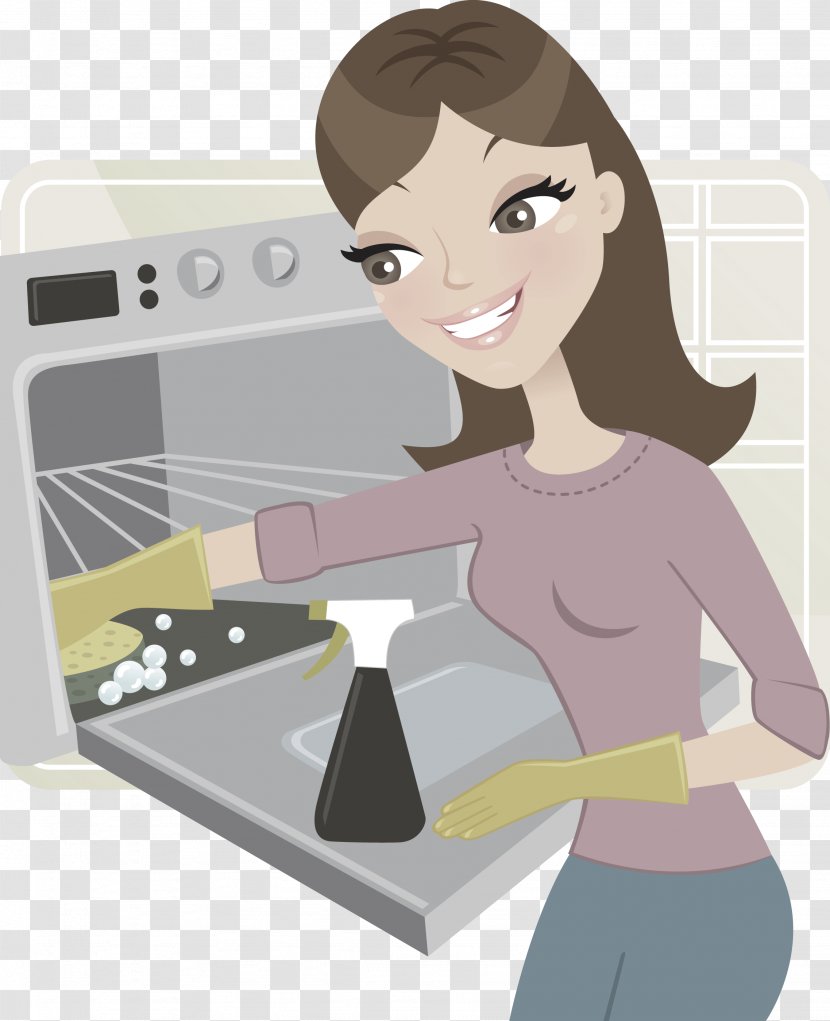 Oven Glove Cleaning Clip Art - Cartoon - Cliparts Clean Transparent PNG
