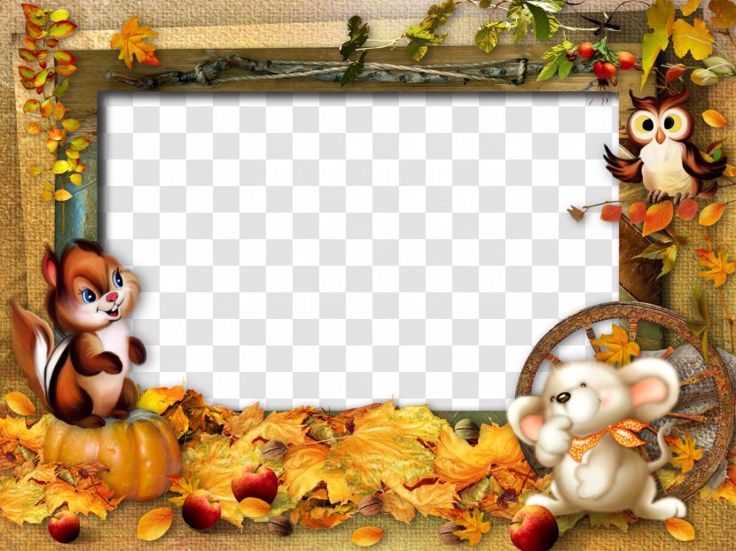 Autumn Picture Frame - Thanksgiving - Mood Pictures Transparent PNG