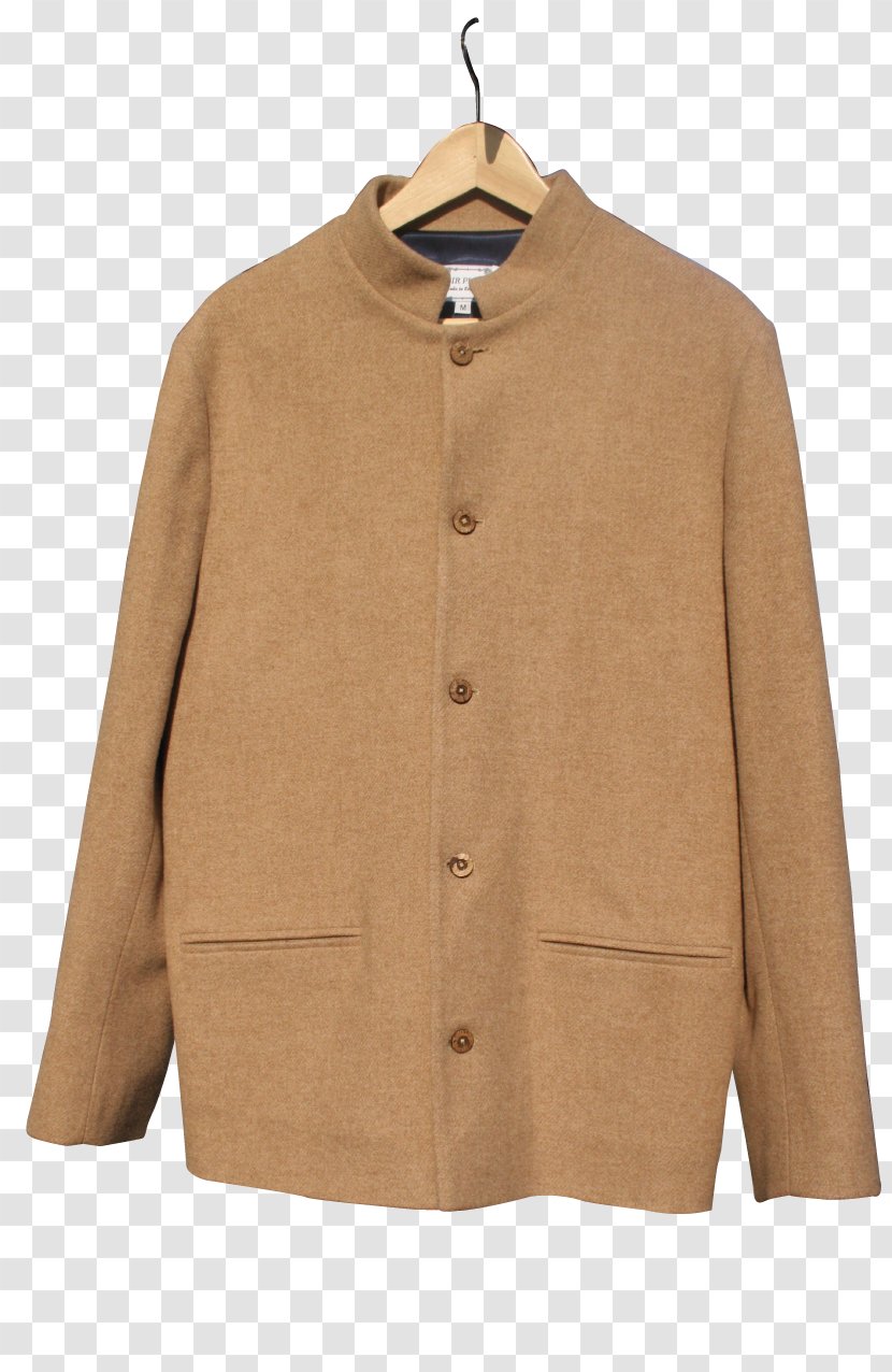 Coat Jacket Clothing Fashion Shirt - Beige Transparent PNG