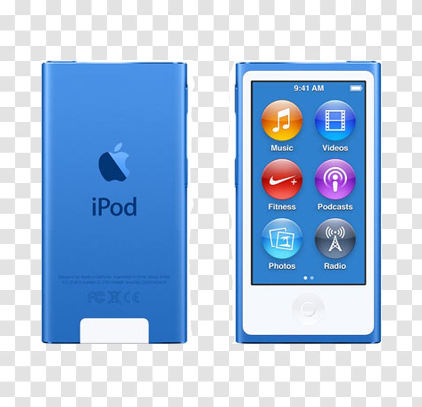 Apple IPod Nano (7th Generation) Touch Display Device - Mp3 Player Transparent PNG