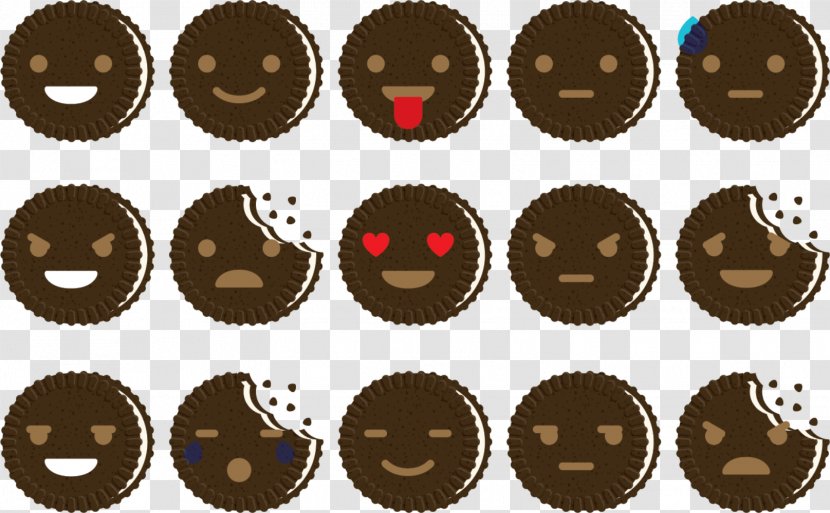 Emoticon Oreo Emoji Icon - Smiley - Face Transparent PNG