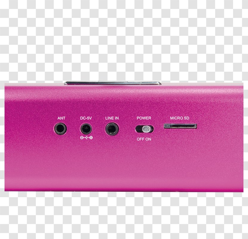 LogiLink DiscoLady Black, SP0038 Electronics MP3 Player Boombox Anti-theft System - Sound Box - Pink Radio Transparent PNG