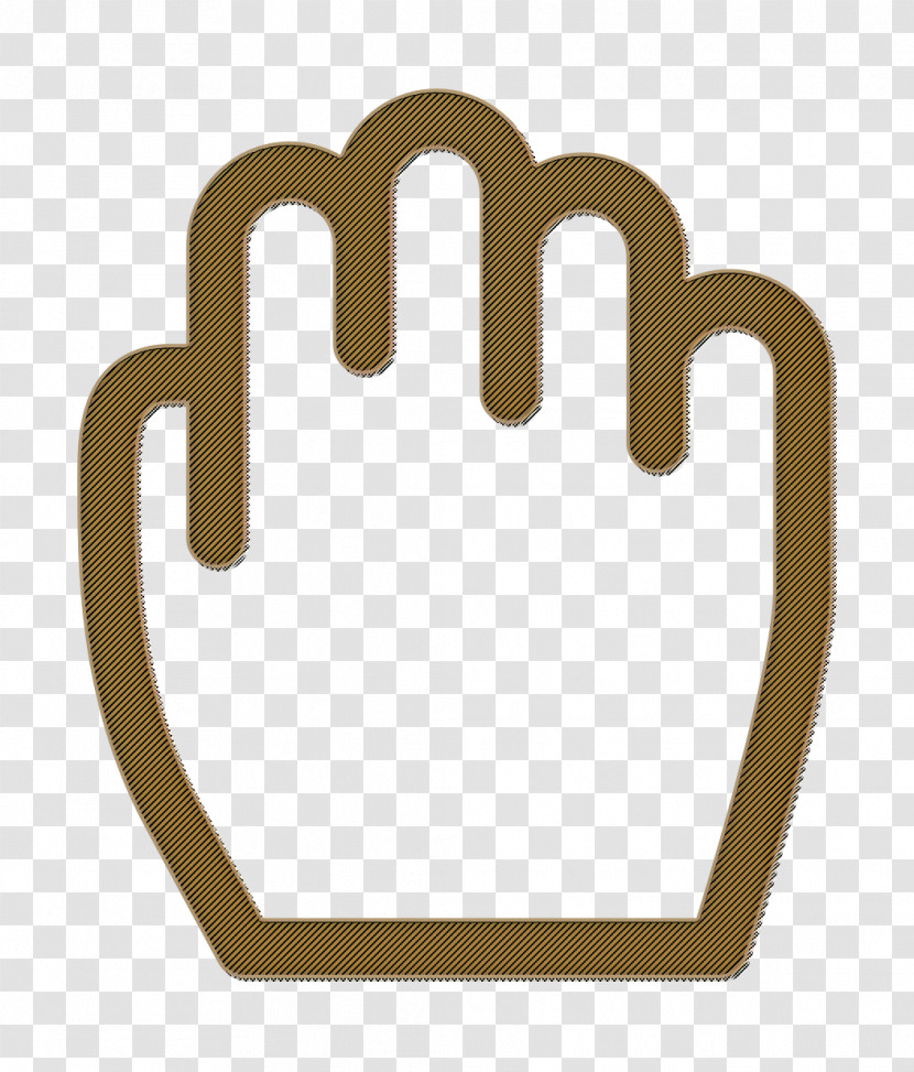 Cursor Lineal Icon Fist Icon Drag Icon Transparent PNG