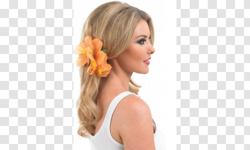 Hairstyle Hawaiian Barrette - Blond - Hawaii Flower Transparent PNG