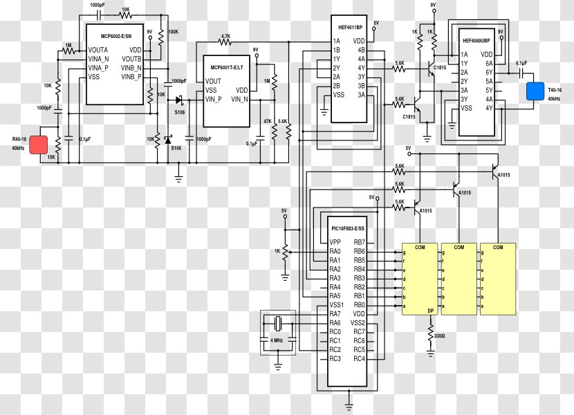 Electrical Network Floor Plan Technical Drawing Electronic Component Engineering - Measure The Ultrasonic Distance Transparent PNG