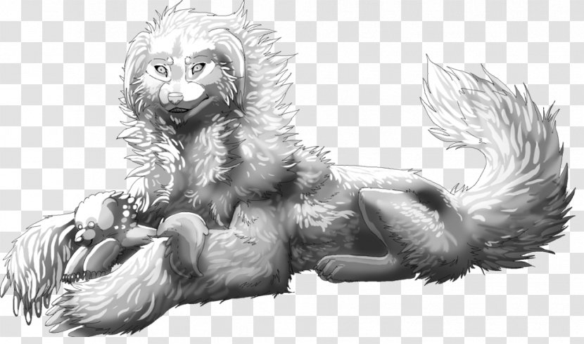 Lion Cat Dog Paw Sketch - Legendary Creature Transparent PNG