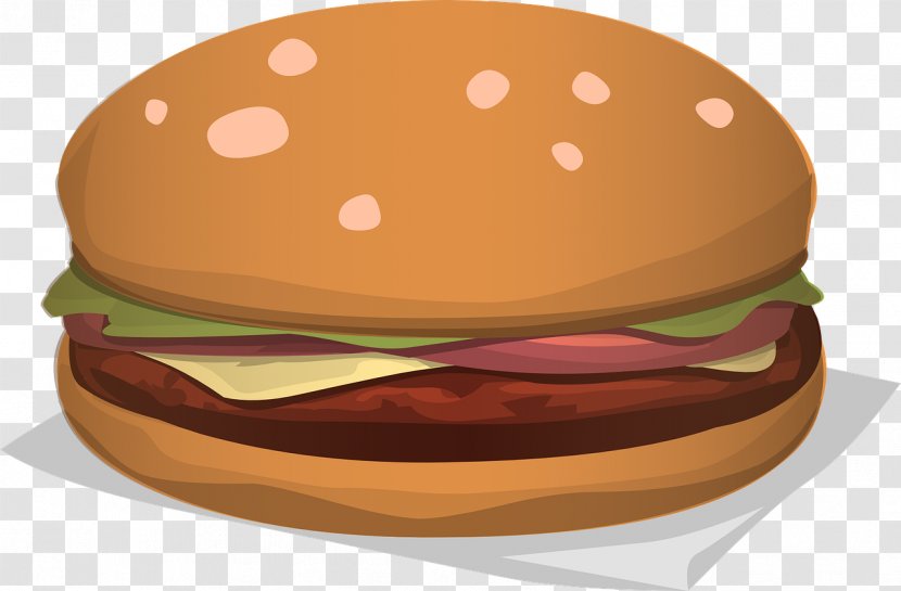 Fast Food Hamburger Cheeseburger Meat - Salad - Burger Transparent PNG